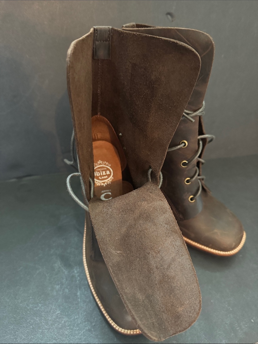 Brown Heeled Juneau Jeffrey Campbell Ankle Boots - Picture 15 of 17